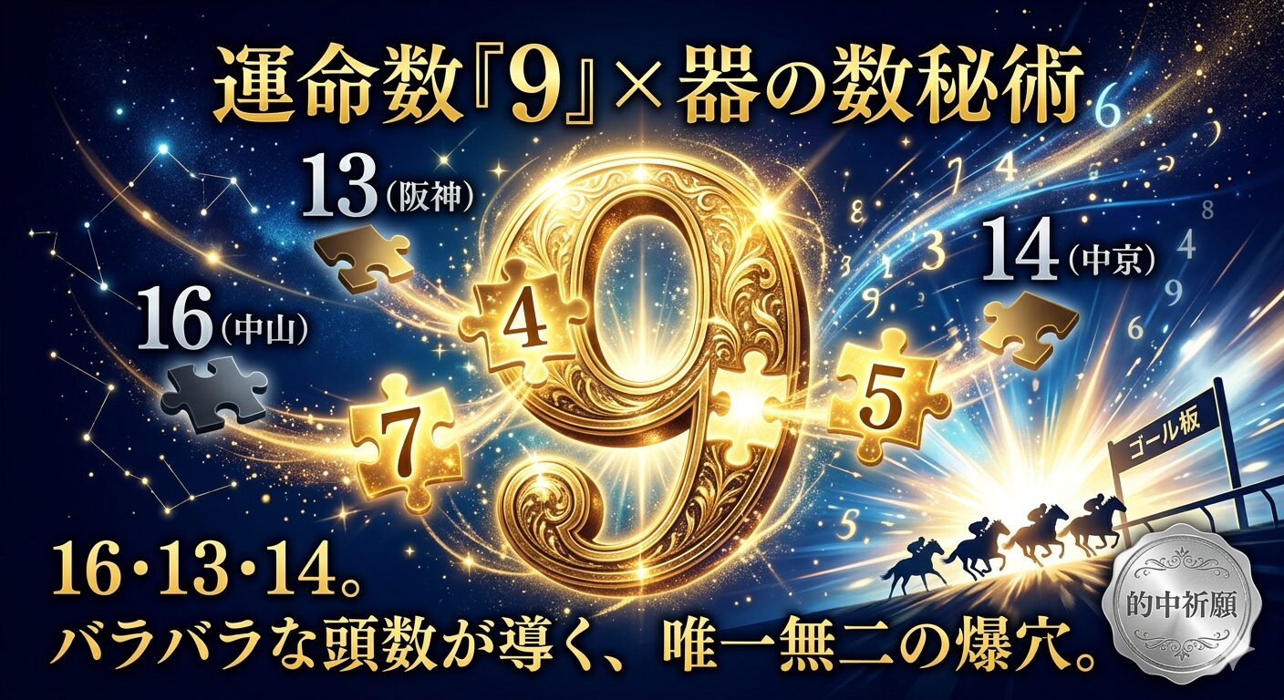 「数字の器に、勝利が満ちる。」