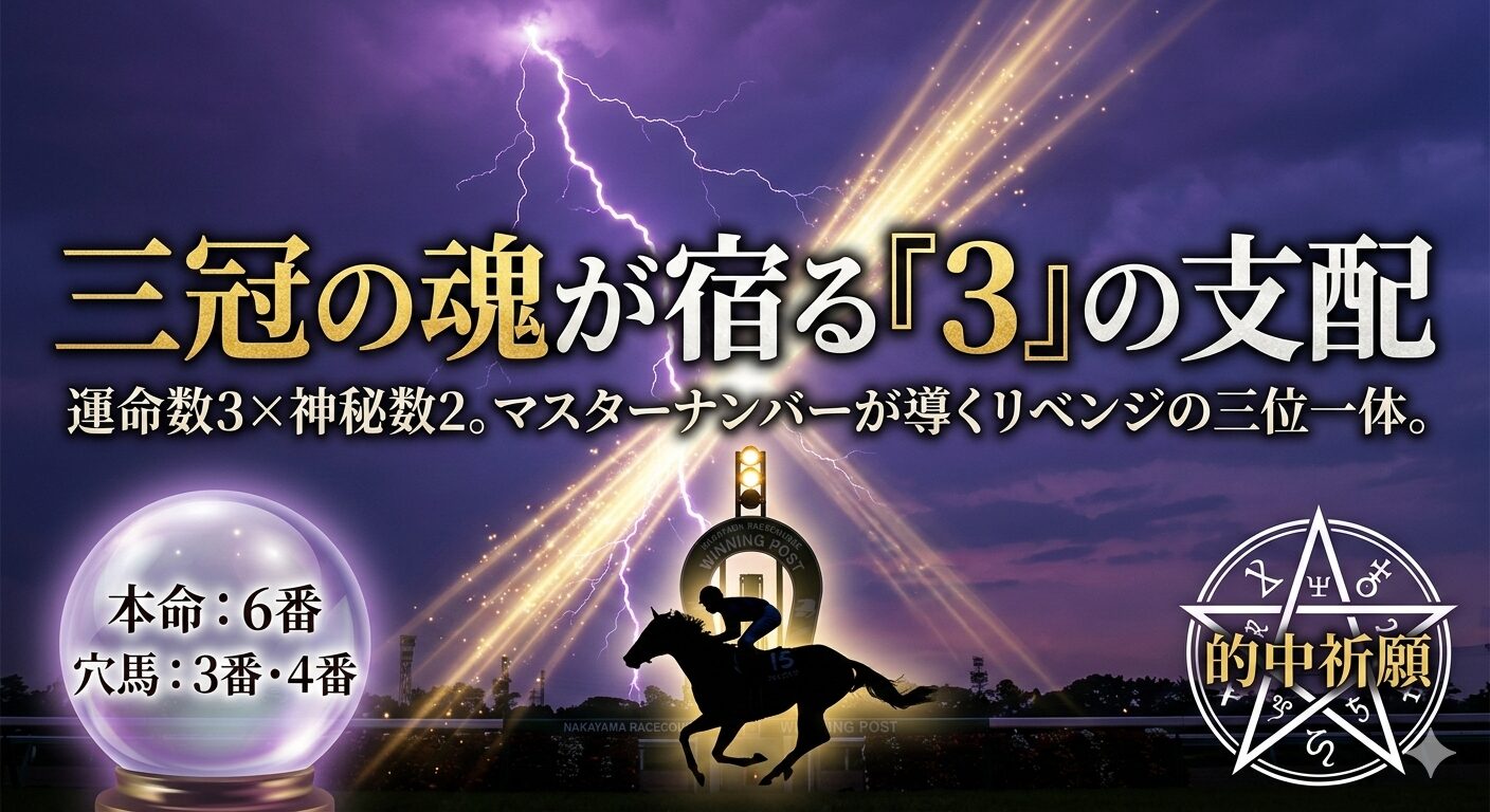 三冠の魂が宿る「3」の支配